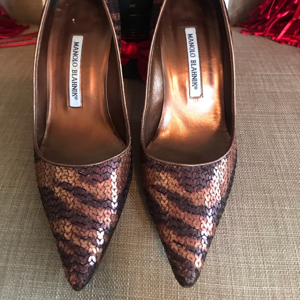 Manolo Blahnik sequins Heels